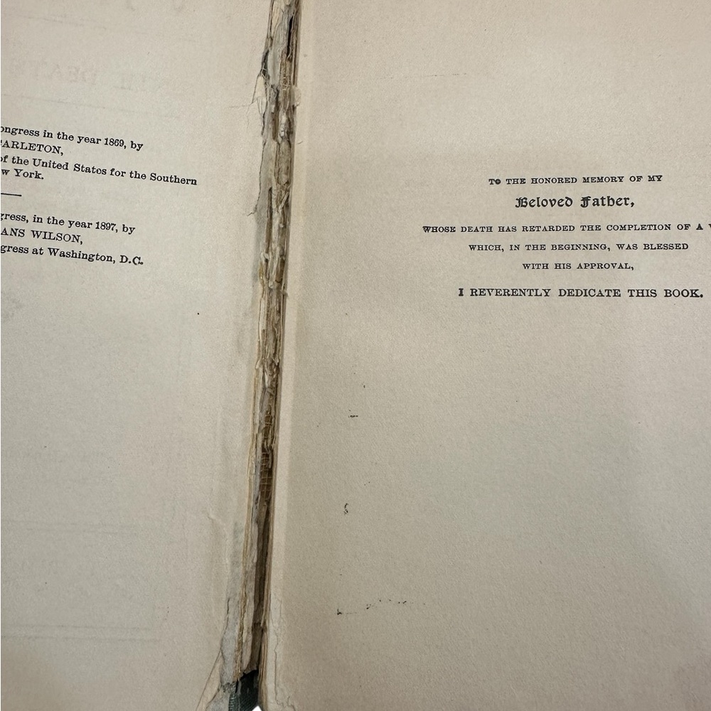 Antique Book 'Vashti' by Augusta Evans Wilson 1897 - Picture 3 of 5